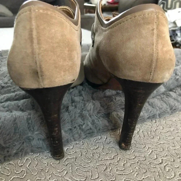 Franco Sarto Sabelle Ankle Stiletto Suede Booties - Picture 8 of 12